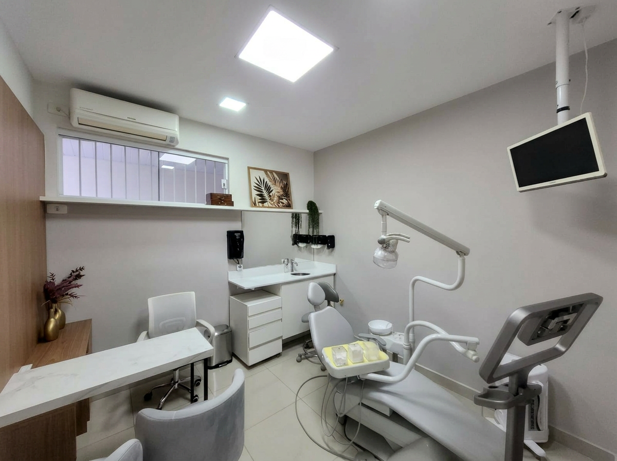 Consultório com iluminação natural